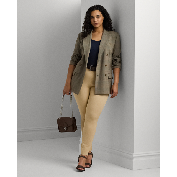 Chic minimalism defines these stretch cotton skinny trousers – a sophisticated choice for day or after dark.