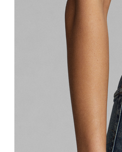 Mid-rise, straight fitting jeans made with 11.75 oz. Japanese denim with extra stretch. Late '60s construction and detailing. Zip fly. Dyed with indigo.