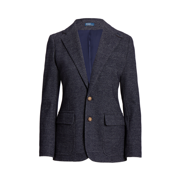 Blazer espinhado de botões duplos