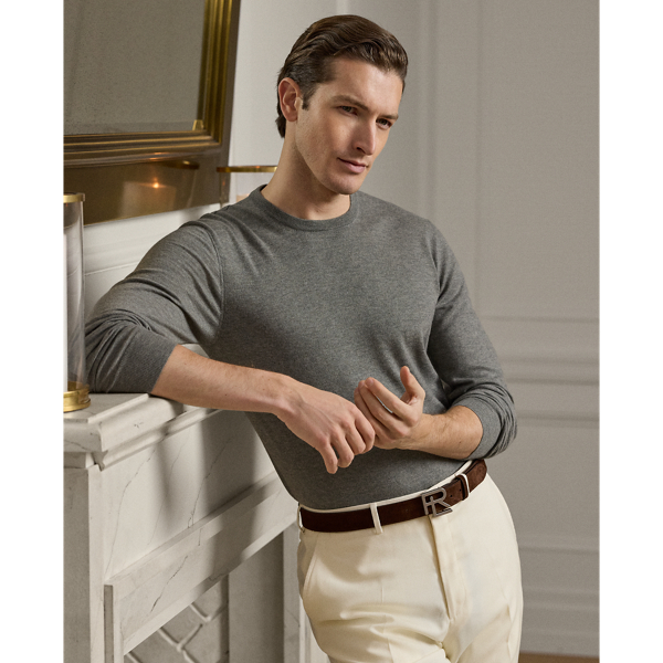 A timeless icon designed to stand the test of time, our Cradle to Cradle Certified (C2C Certified) Gold Crewneck Jumper is knit with fine cashmere fibres sourced in Italy, dyed in rich hues and features a re-imagined cotton signature label. C2C certification is the global standard for products that are safe and circular.  Ralph Lauren Lauren partnered with an independent assessment body to ensure that every component of this jumper meets the C2C Certified Product Standards set by the Cradle to Cradle Products Innovation Institute (C2CPII).