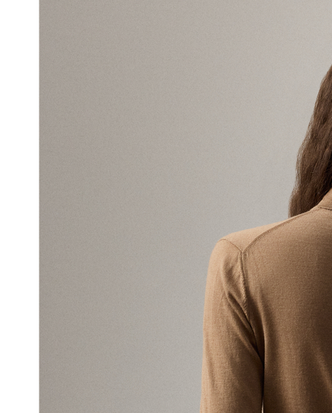 Our featherweight Cradle to Cradle Certified (C2C Certified) Gold Roll Neck Jumper is knit with fine cashmere fibres sourced in Italy, dyed in rich hues and features a re-imagined cotton signature label. C2C certification is the global standard for products that are safe and circular.  Ralph Lauren Lauren partnered with an independent assessment body to ensure that every component of this jumper meets the C2C Certified Product Standards set by the Cradle to Cradle Products Innovation Institute (C2CPII).