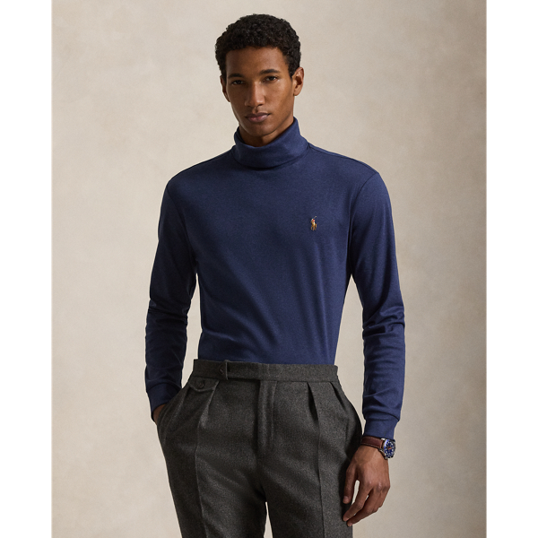 This wear-with-anything roll neck is made from the same smooth interlock fabric that's used in our Soft Cotton Polo shirts.