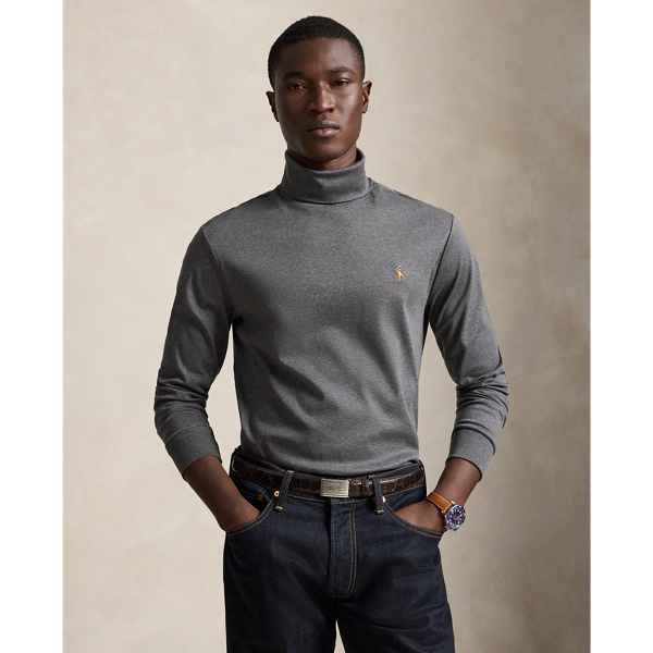 This wear-with-anything roll neck is made from the same smooth interlock fabric that's used in our Soft Cotton Polo shirts.