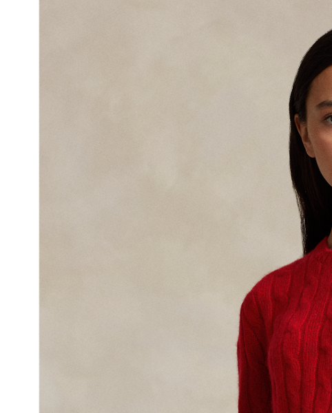 Our unisex cable-knit jumper is a Polo staple dating all the way back to 1973. What hasn't changed is the quality – 100% Italian cashmere – and the seamless way it is knit together. Known as hand-linking, this technique gives the piece an unmistakably attractive shape and soft feel.