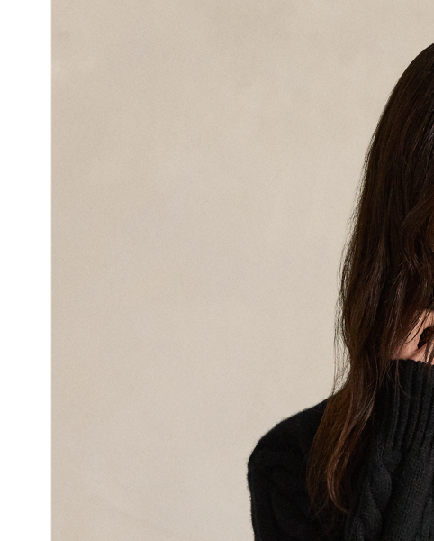 This unisex version of our iconic cable-knit roll neck jumper is knit with an Italian wool yarn that’s spun with a hint of cashmere.