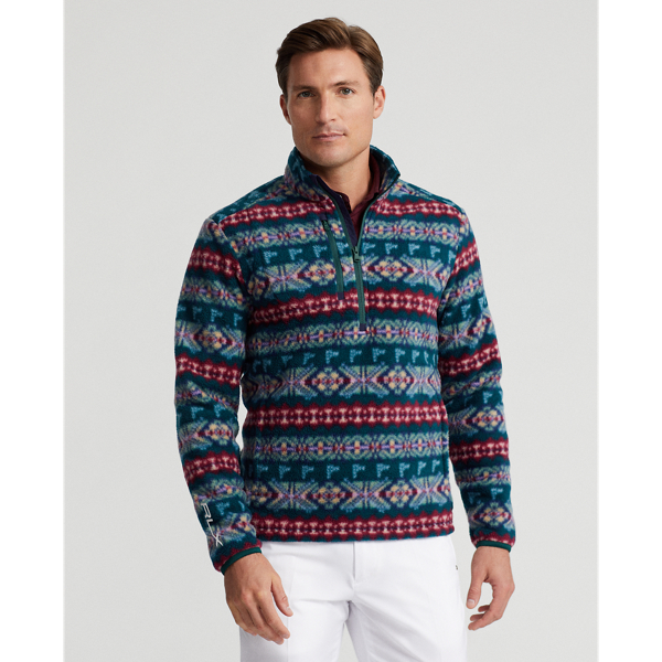 Golf Fair Isle-Inspired Fleece Pullover