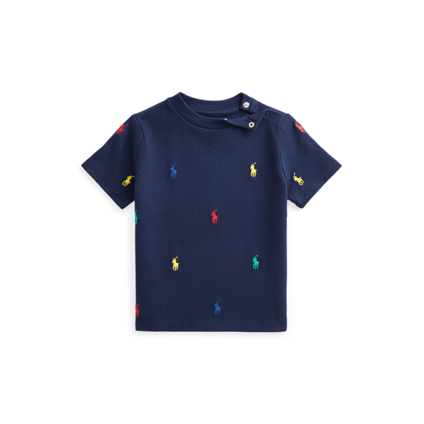 T-shirt Polo Pony em piqué de algodão