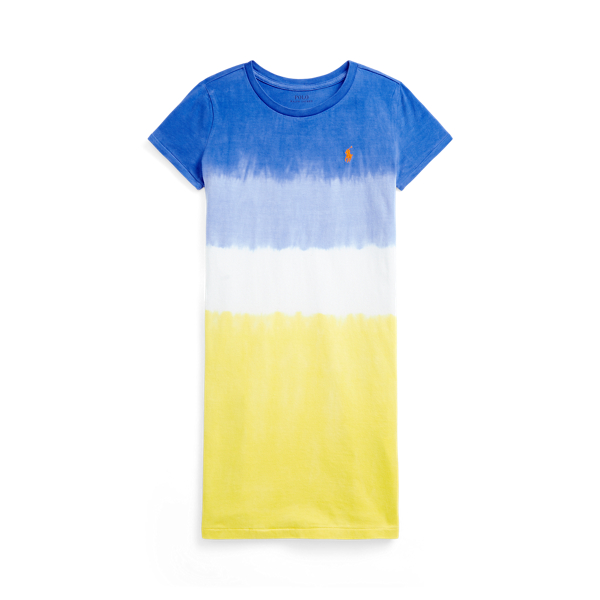 Robe t-shirt en jersey de coton tie-dye