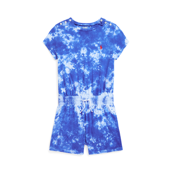 Combishort tie-dye en jersey de coton