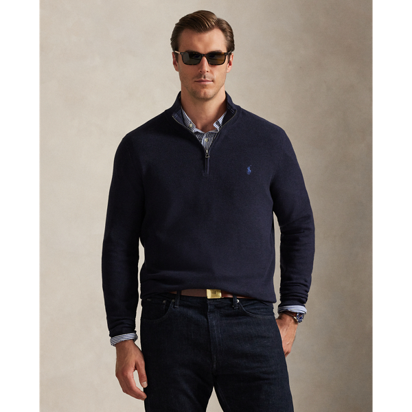 We've reinterpreted our iconic mesh fabric with combed cotton yarn to create this lightweight Big & Tall jumper.