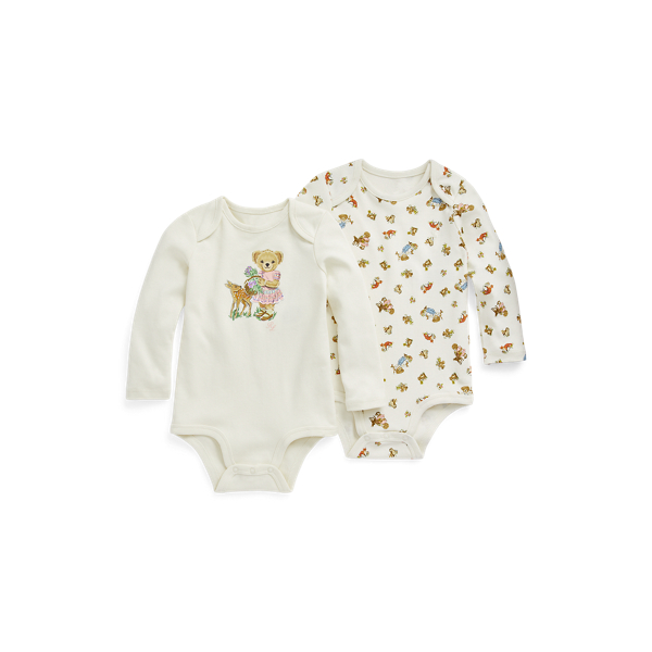 Polo Bear Cotton Bodysuit 2-Pack