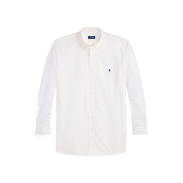 Big & Tall Stretch Poplin Shirt In White