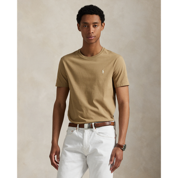 Washed for a perfectly broken-in look and feel, this cotton T-shirt is a Polo essential you'll reach for again and again.