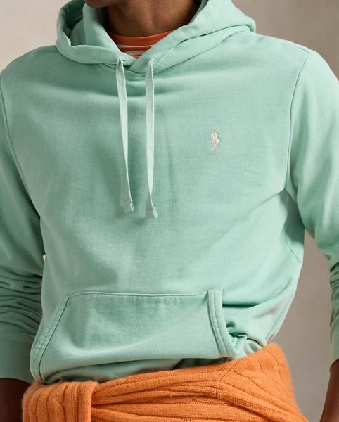 Felpa con cappuccio Ralph Lauren in cotone loopback