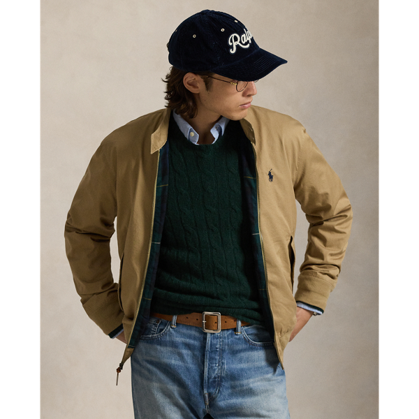 This fuss-free jacket is crafted from lightweight cotton twill and embroidered with our signature Pony. The body is lined with plaid cloth in the interior for a heritage-inspired finish.