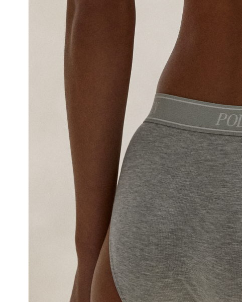 Cut for a low rise with full seat coverage and minimal hip coverage, our bikini brief is an essential you'll reach for again and again. Crafted for longevity and comfort, it combines a breathable stretch-blend shell with a "Polo  Ralph Lauren Lauren" waistband.