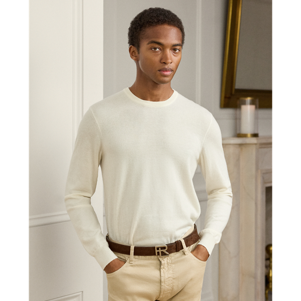 A timeless icon designed to stand the test of time, our Cradle to Cradle Certified (C2C Certified) Gold Crewneck Jumper is knit with fine cashmere fibres sourced in Italy, dyed in rich hues and features a re-imagined cotton signature label. C2C certification is the global standard for products that are safe and circular.  Ralph Lauren Lauren partnered with an independent assessment body to ensure that every component of this jumper meets the C2C Certified Product Standards set by the Cradle to Cradle Products Innovation Institute (C2CPII).
