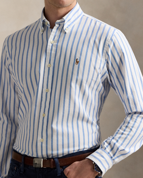 Camicia Oxford a righe Slim-Fit Ralph Lauren
