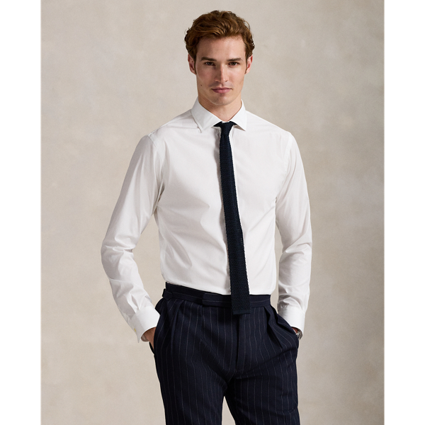 Crafted with 120s-quality cotton poplin, this shirt features a trim fit and our signature embroidered Pony at the hem.