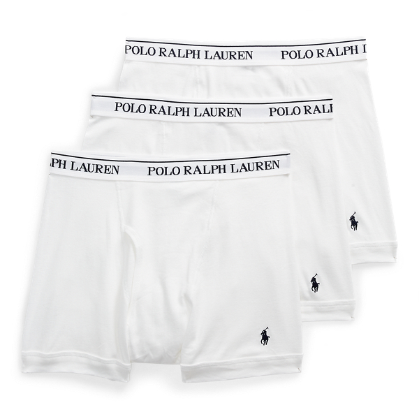 Men's Polo Cotton Boxer Brief Underwear 