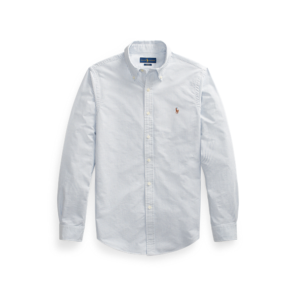 Camisa Oxford às riscas Slim Fit