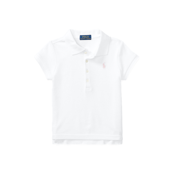 Polo Ralph Lauren Big Girls Stretch Mesh Polo Shirt In Bristol Pink