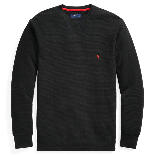 Waffle-Knit Crewneck Thermal