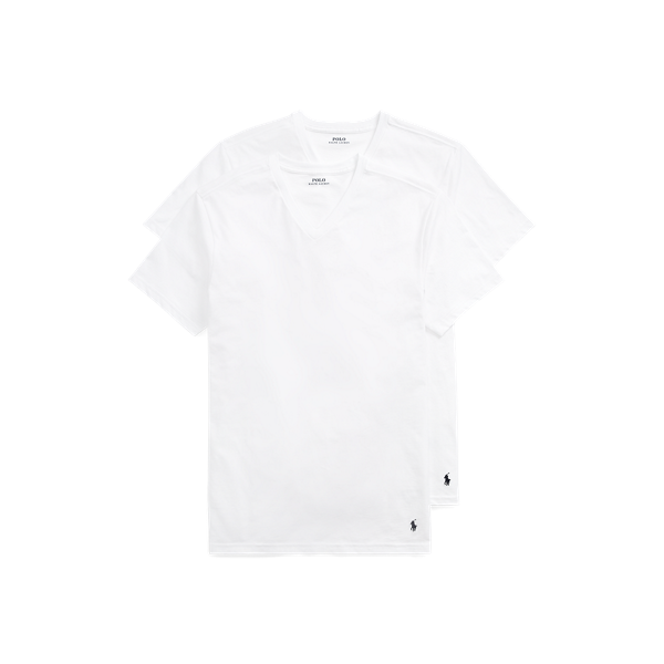Lot de 2 t-shirts col en V en coton