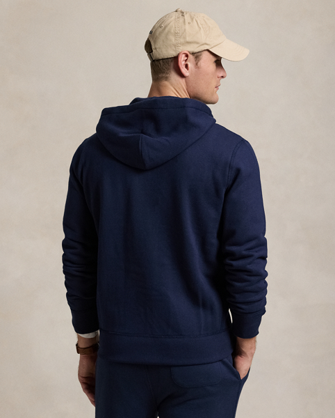 Whether you're off to the gym or running weekend errands, this hoodie is an easy toss-and-go layer thanks to its washed cotton-blend fleece.