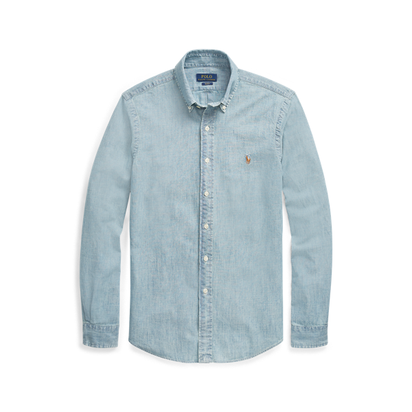 Chemise cintrée en chambray