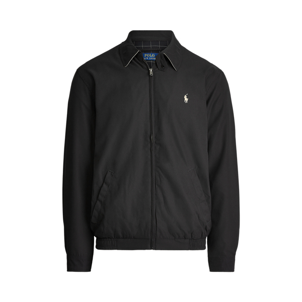 all black polo jacket