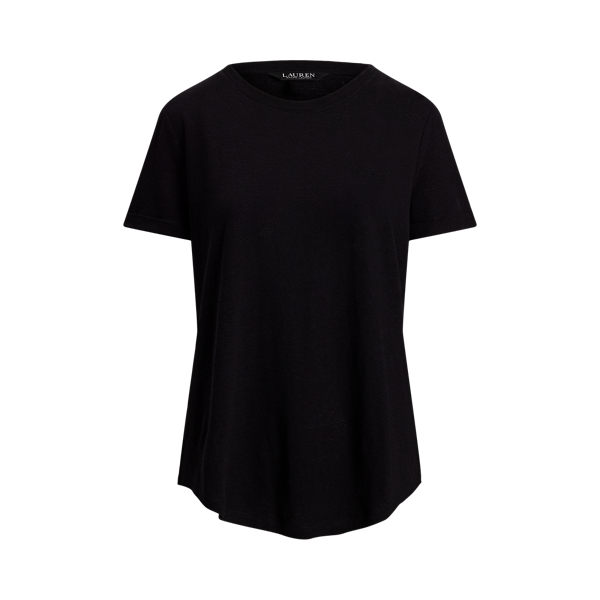 T-shirt en jersey de lin mélangé - Lauren - Modalova