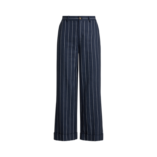 Striped Herringbone Cropped Trouser - Lauren - Modalova