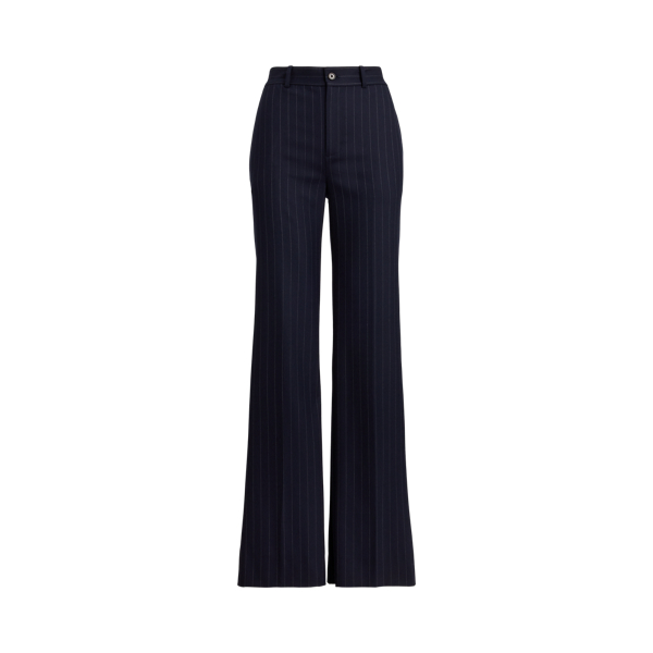 Pinstripe Wool-Blend Twill Trouser - Lauren - Modalova