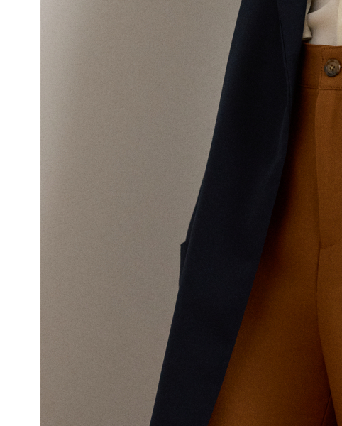 Lauren  Ralph Lauren Lauren reimagines the essential cargo trouser in a floor-length, wide-leg silhouette and a soft wool-blend serge construction with faux-leather buckled tabs at the pockets. Crisp creases and back waist darts add a tailored finish.