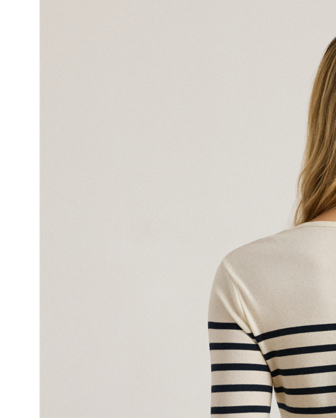 Featuring timeless yarn-dyed stripes, this essential long-sleeve crewneck T-shirt is rib-knit from breathable cotton for a soft hand feel. Lauren's signature embroidered logo on the hem completes the look.
