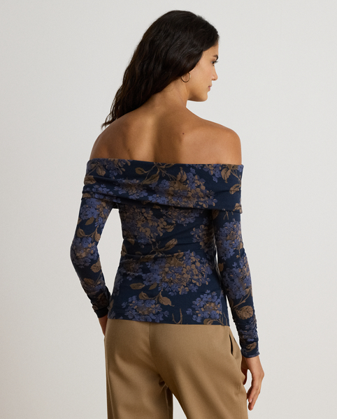 Top a Spalle Scoperte Ralph Lauren con Fiori
