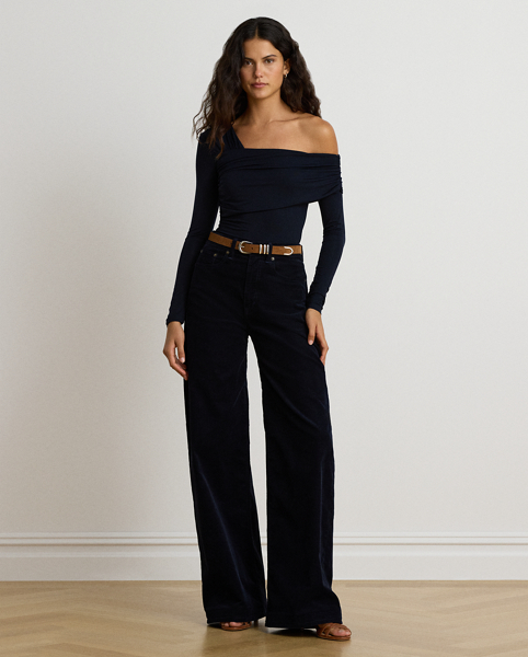 Top Monospalla Asimmetrico in Jersey - Ralph Lauren