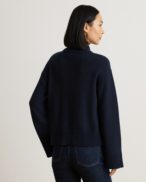 Maglia in Misto Lana Ralph Lauren con Collo a Lupetto