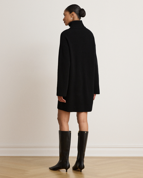 Abito Dolcevita in Lana e Cashmere Ralph Lauren