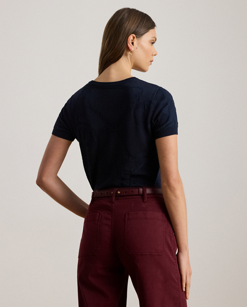 Maglia a Maniche Corte Ralph Lauren con Dettagli Eleganti
