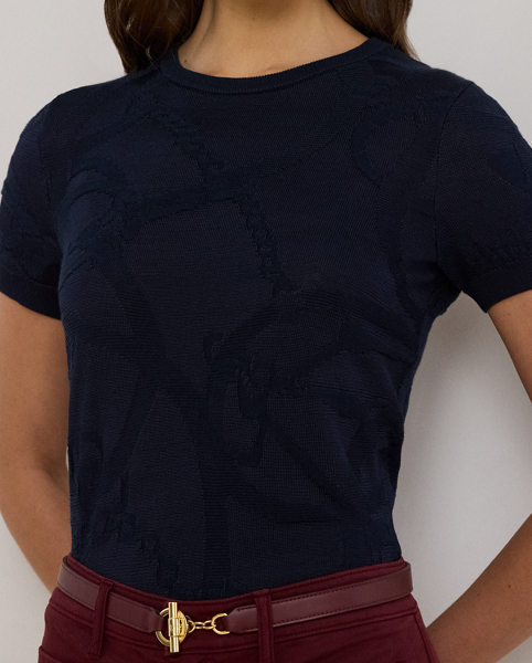 Maglia a Maniche Corte Ralph Lauren con Dettagli Eleganti