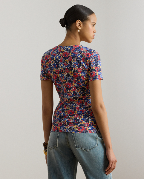 Top Floreale Ralph Lauren in Jersey Stretch