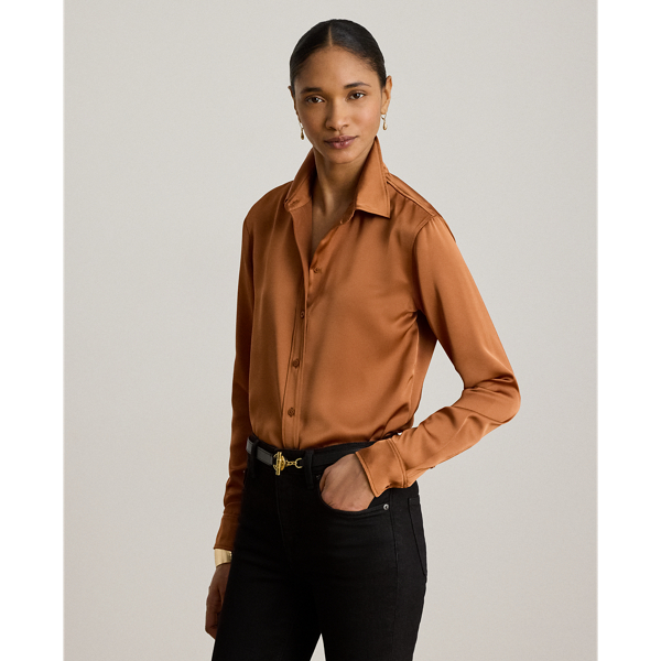 Camicia Classic-Fit in Raso Charmeuse Ralph Lauren