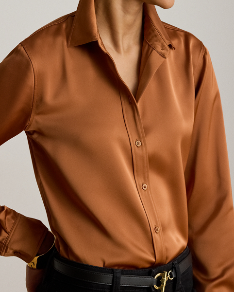 Camicia Classic-Fit in Raso Charmeuse Ralph Lauren