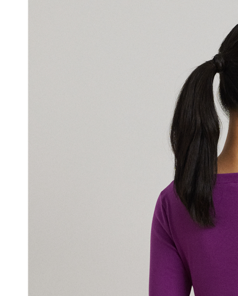 This timeless wardrobe staple is crafted with stretch-infused cotton and features an "LRL" monogram on the hem for a signature Lauren style.