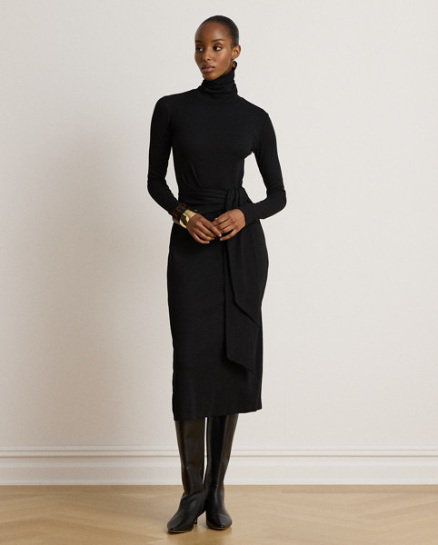 Abito Dolcevita Ralph Lauren con Fiocco per Donna