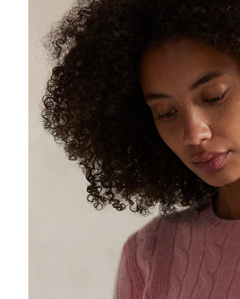 Inspired by fishermen's ropes, the cable-knit jumper's defining motif has transformed from a practical, hard-wearing construction into a symbol of collegiate style. This version is crafted from luxuriously soft cashmere, which is spun and dyed in a renowned Italian mill.