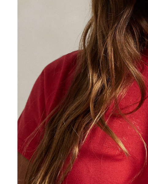 Cut for a straight fit, this cotton jersey crewneck tee has been washed for added softness and finished with our signature embroidered Pony.