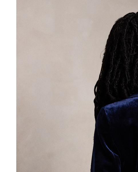 Rendered in luxe silk-blend velvet, this blazer is expertly tailored for a slim fit and features patch pockets.